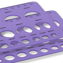 RèGle de Mamelon en Silicone à  Taille de  RèGle de Mesure de Mamelon Mamelon Tailleur de  en Silicone Souple, Outil de Taille de