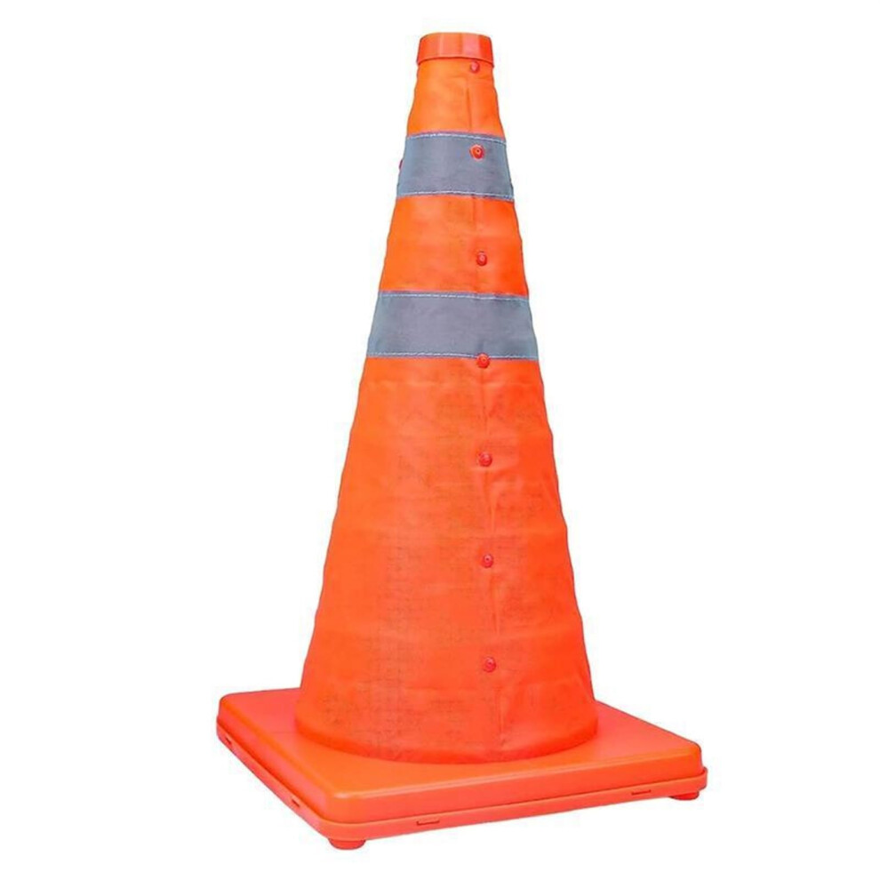 Traffic Cones Collapsible 45 Cm Height, Reflective Foldable Road Cones For Road Work And Parking, Multi Color 9189345917349