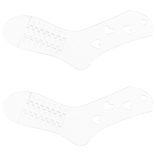 10Stk Acryl Stricksocken Blocker Transparent DIY Sockenspannform