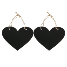 4Pcs Unique Black Blackboard Pendant Hanging Wall Decor Message Board