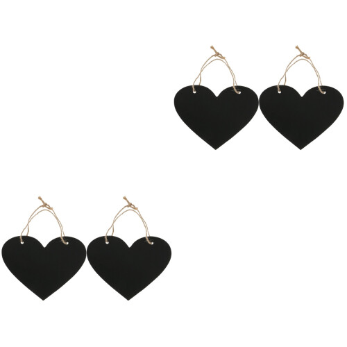 4Pcs Unique Black Blackboard Pendant Hanging Wall Decor Message Board 2