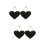 4Pcs Unique Black Blackboard Pendant Hanging Wall Decor Message Board 7