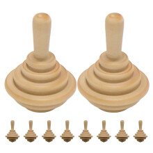 50Stk Blanko Holzspin Tops - Basteln Und Geschenk Für Kinder