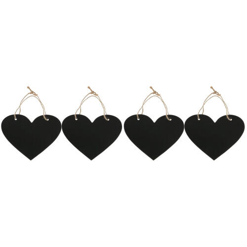 4Pcs Unique Black Blackboard Pendant Hanging Wall Decor Message Board 1