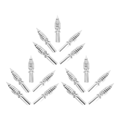 75Pièces Plumes Métal Pour Et Argent 2