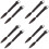 8Pièces Perruque Queue Tressée Synthétique Noire Attache 5