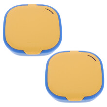 6Pcs ABS Compact Retainer Case Durable Dentures Soak and Cleaning Box