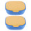 6Pcs ABS Compact Retainer Case Durable Dentures Soak and Cleaning Box 2