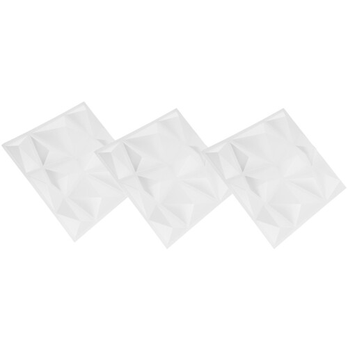 15Pcs White PVC 3D Wall Panels for Interior Wall Decor and Backdrop