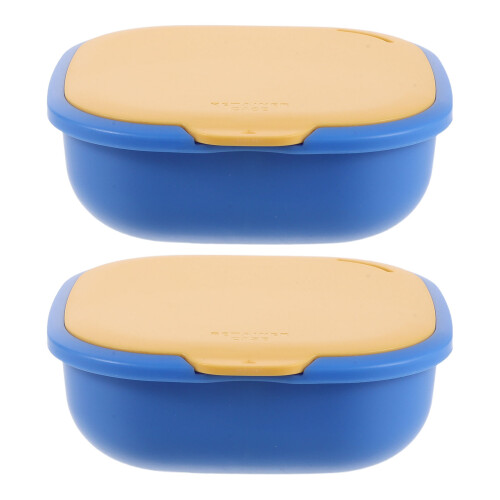 6Pcs ABS Compact Retainer Case Durable Dentures Soak and Cleaning Box 2