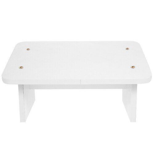 2St Wit Voetsteun Ergonomisch Home Kantoor Decoratief