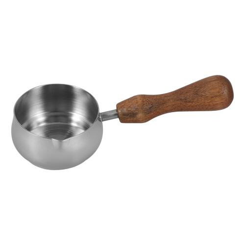 5Stk Milchkännchen Mit Holzgriff Silber Haushaltskaffeekanne