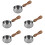 5Stk Milchkännchen Mit Holzgriff Silber Haushaltskaffeekanne 8