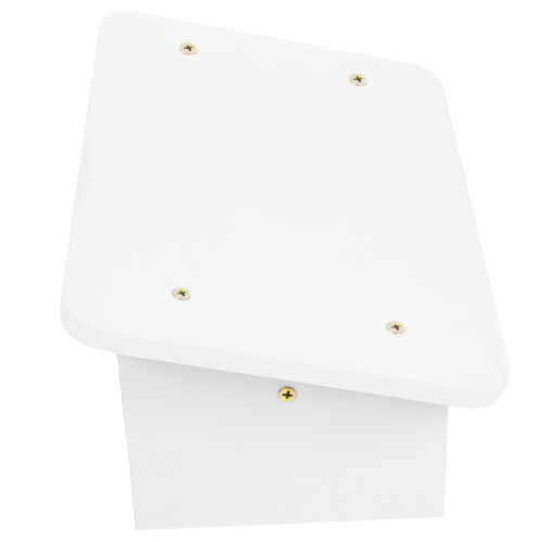 2St Wit Voetsteun Ergonomisch Home Kantoor Decoratief 2