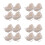 16Pcs Replacement Basket Liners for Wicker & Wire Baskets Beige Cloth 10