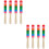 4Paare Holz Drumsticks Bunt Percussion Instrument Sticks 8