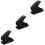3Pcs Manual Hole Puncher Black Plastic Iron Office Planner Craft Tool 7