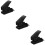 3Pcs Manual Hole Puncher Black Plastic Iron Office Planner Craft Tool 11