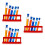 15Pcs Small Plastic Test Tubes with Lid and Rack for Scientific Use 9