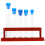 15Pcs Small Plastic Test Tubes with Lid and Rack for Scientific Use 2