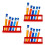 15Pcs Small Plastic Test Tubes with Lid and Rack for Scientific Use 8
