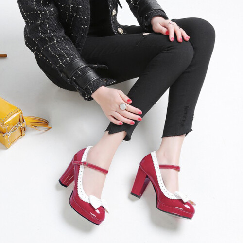 1Paar High Heels Damenschuhe Elastisch Komfortabel 2