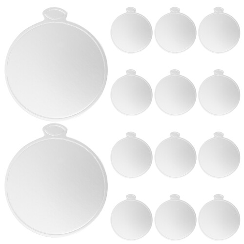 400Stk Runde Silberne Cake Board Kartonböden Für Kinder Mini Kuchen 2