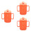 3Pcs Toddler Cups with Reusable Silicone Easy Grip Cups 7