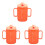 3Pcs Toddler Cups with Reusable Silicone Easy Grip Cups 3
