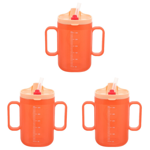 3Pcs Toddler Cups with Reusable Silicone Easy Grip Cups 2