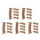 25Pcs Cork Handle Replacement for Trekking Poles Light Brown Soft Grip 4