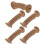 25Pcs Cork Handle Replacement for Trekking Poles Light Brown Soft Grip 2