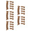 25Pcs Cork Handle Replacement for Trekking Poles Light Brown Soft Grip 5