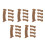 25Pcs Cork Handle Replacement for Trekking Poles Light Brown Soft Grip 9