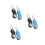 6Pcs Professional Golf Divot Fixer Tools with Ball Markers 5