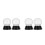 4Pcs Empty Clear Snow Globes with Black Wood Base for Crafting 8