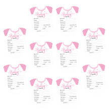 20Stk Baby Shower Vorhersagekarten Rosa Sicher Langlebig Und Spaßig