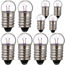 30Pcs Multi Color E10 Mini Light Bulbs Glass Alloy Replacement Kit