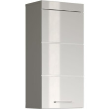 Badmöbel Hochschrank - 1 Tür - Weiß - B 37 x T 23 x H 77 cm - AMANDA