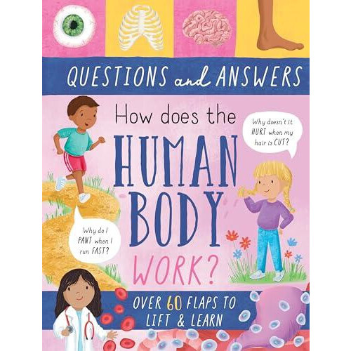 How Does the Human Body Work by Rachel Moss Hardcover Book