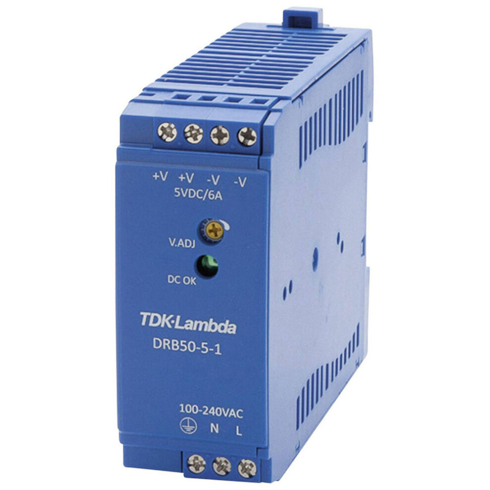 Tdk-Lambda Drb-50-5-1 Din Rail Power Supply 5-5.5V 6A 4016138876031