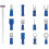 Sealey Sealey BTSET Clip Strip Deal - Blue Terminals 1