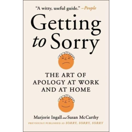Getting to Sorry by Susan McCarthy Paperback Book