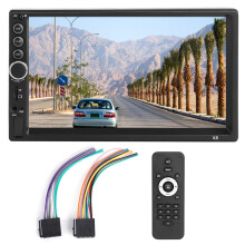 Dubbele DIN-autoradio met scheiding van voor- en achterkanalen en aanpassing van hoog/laag/links/rechts, touchscreen met USB- en TF-kaartingang,