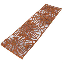 Rechteckiger Tischläufer mit Aussparung, 100x30cm, Nylon & Filz, Braun