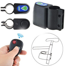 Sistema di allarme antifurto per bicicletta con sensore di vibrazione, suoni di allarme ultra potenti, telecomando, allarme automatico, lucchetto