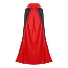 2Stk Halloween Vampircape Mit Doppelseitigem Rotschwarz Design, Party