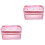 2St Lichtgewicht Roze Organizer Met Rits, Mesh Breitas 3