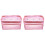 2St Lichtgewicht Roze Organizer Met Rits, Mesh Breitas 2