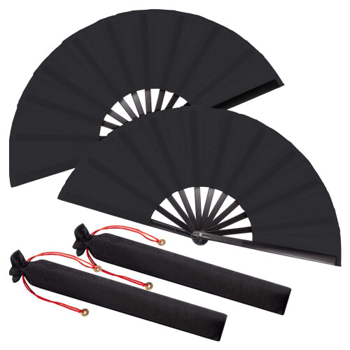 4Sets Handfächer Faltbar Robust Für , Geschenk 1